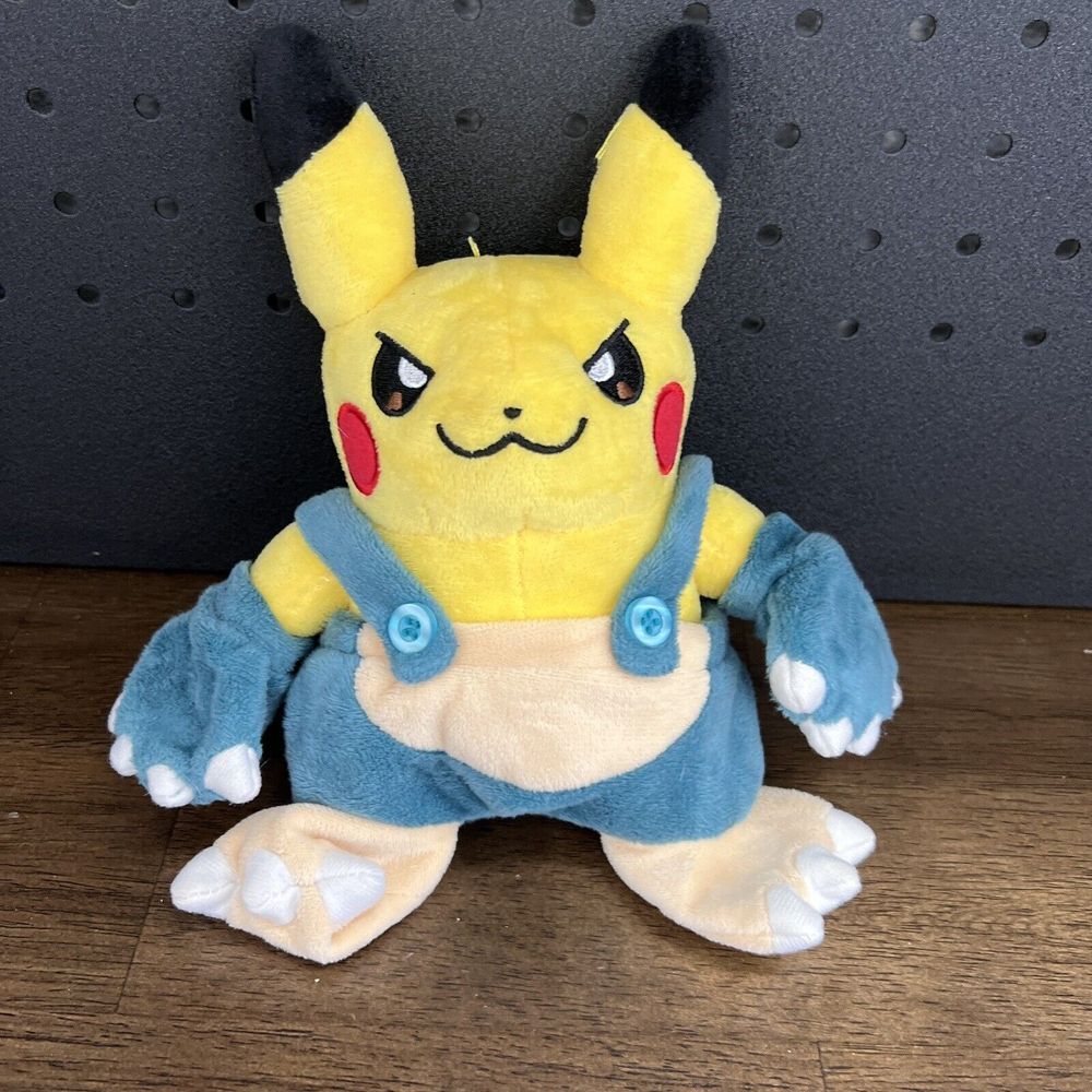 Pokemon Center SNORLAX POKE MANIAC Costume Pikachu 8" Plush Figure 2018 Stuffed